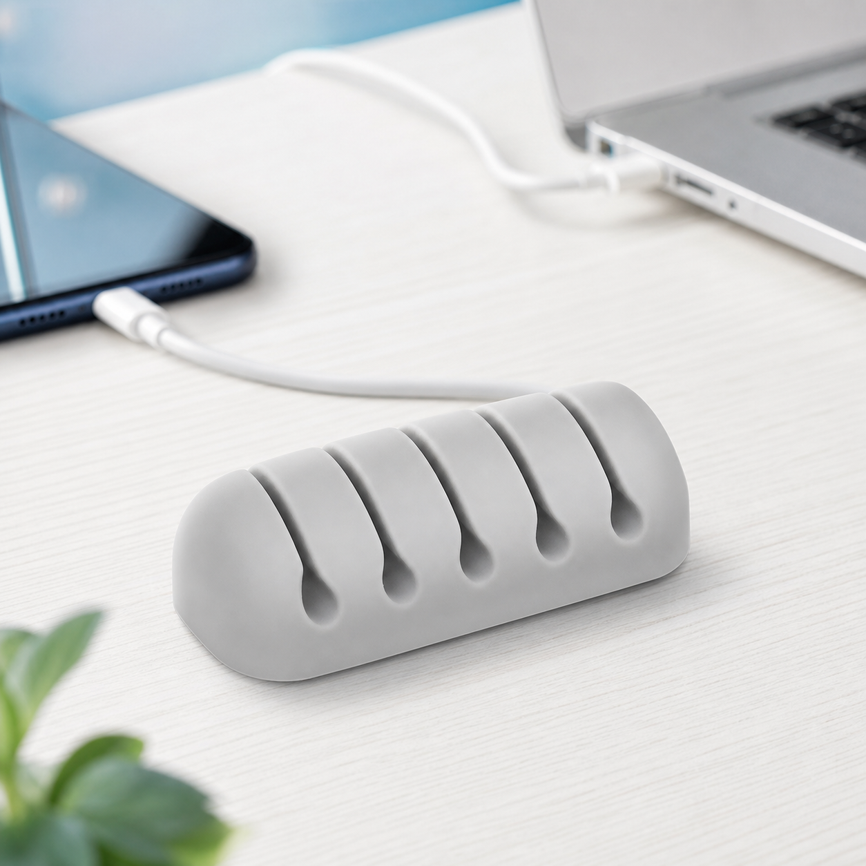 Desktop Silicone Cable Organizer